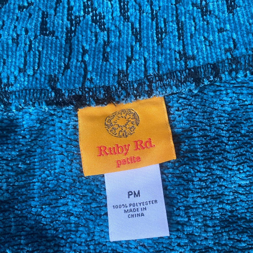 Ruby Rd. Textured Blue Sweater - Picture 6 of 8